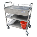 Stainless Steel 3 Tier Food Service Medical Trolley